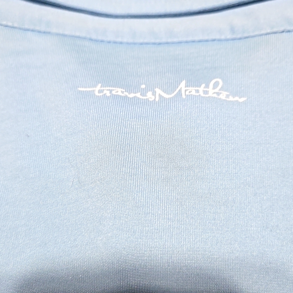 Travis Mathew Light Blue Polo Shirt Men's Size Large - Picture 7 of 8